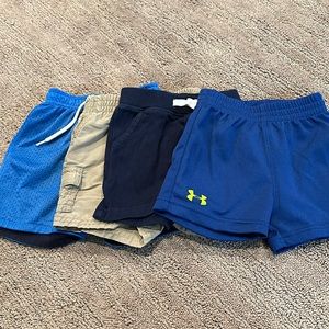 Lot of boys shorts size 0-6 months. Under Armour, Gymboree, & Osh Kosh.